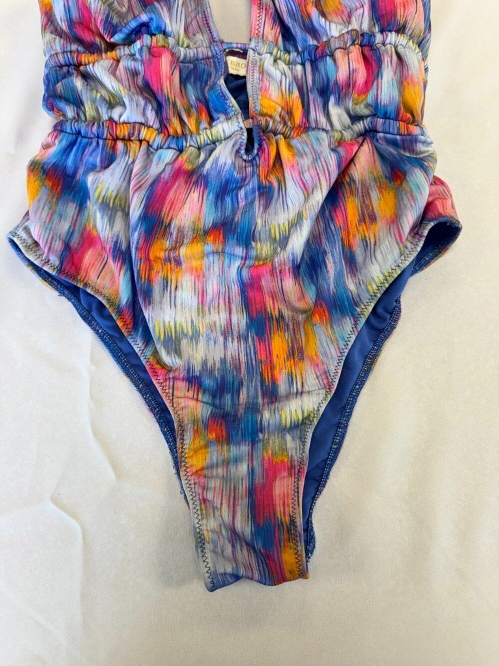 Ramy Brook Ikat Colorful One Piece Swimsuit Size Small S - Picture 8 of 12